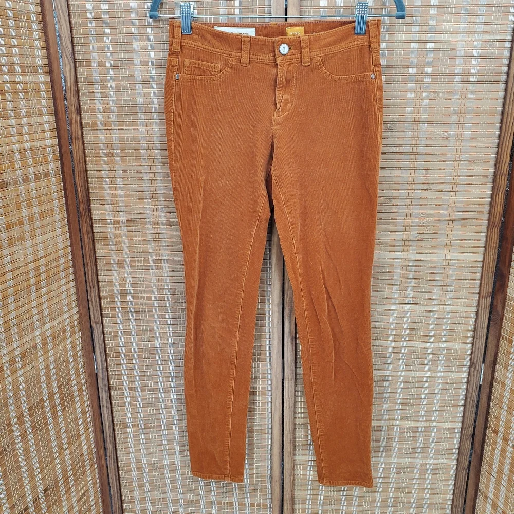 ♧ Pilcro Orange Serif Corduroy Skinny Jeans Size 25